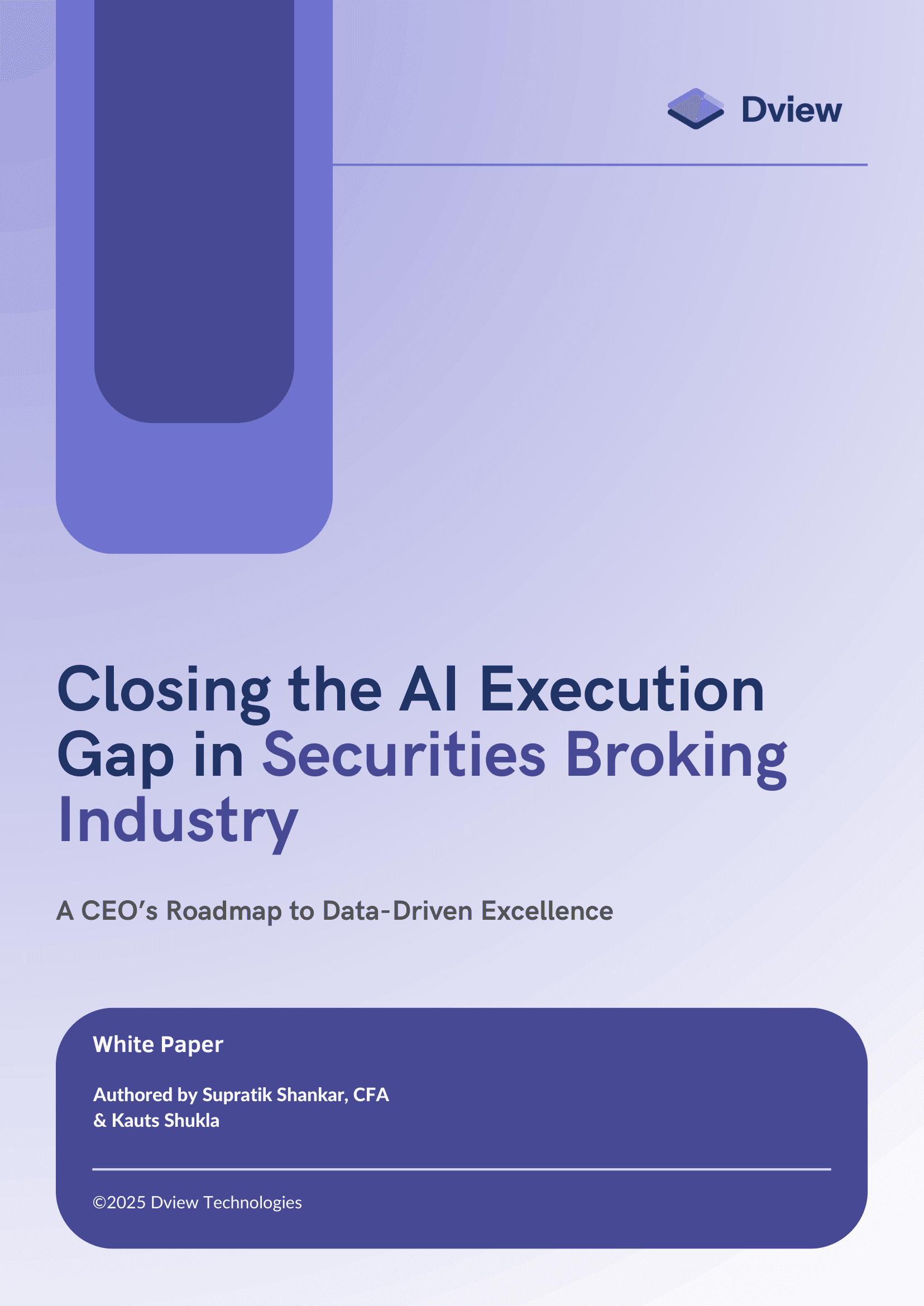 Closing the AI execution gap in Securities Broking whitepaper cover